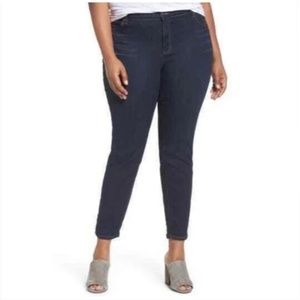Eileen Fisher Organic Cotton Blend Skinny Jeans, Plus Size 18W - Blue